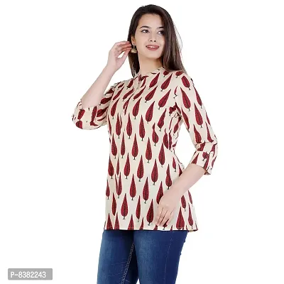 SIDDHANAM Trendy Pure Cotton Printed Casual wear top-thumb4