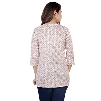 SIDDHANAM Multicoloured Printed 100% Pure Cotton top-thumb4