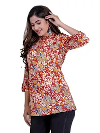 SIDDHANAM Trendy Mutlicolor Cotton Printed Casual wear top-thumb3