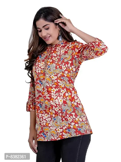 SIDDHANAM Trendy Mutlicolor Cotton Printed Casual wear top-thumb4