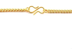 Designer Gold Plated 3 Layered  Necklace Chain For Girls And Women's-thumb2