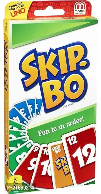 Premium Quality Skip-Bo Card Game For Kids,162 Pieces