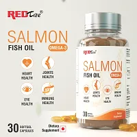 REDTIZE SALMON FISH OIL FOR HEART HEALTH, JOINT HEALTH , EYE HEALTH , IMMUNITY HEALTH 30 CAPSULE.-thumb3