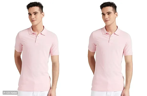 Trendy Men Regular Polo T-Shirt Pack of 2