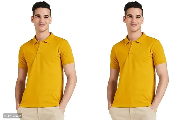 Trendy Men Regular Polo T-Shirt Pack of 2-thumb0