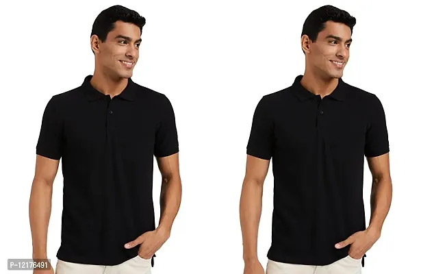 Trendy Men Regular Polo T-Shirt Pack of 2