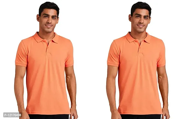 Trendy Men Regular Polo T-Shirt Pack of 2