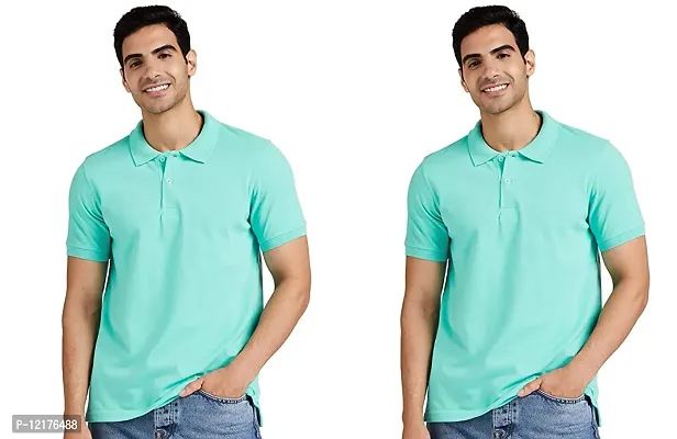 Trendy Men Regular Polo T-Shirt Pack of 2