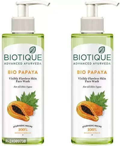 Biotique Papaya Deep Cleanse Face Wash  200ML  ( PACK OF  2  )