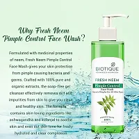 Biotique Fresh Neem Pimple Control Face Wash  200ML  (  PACK OF  2 )-thumb2