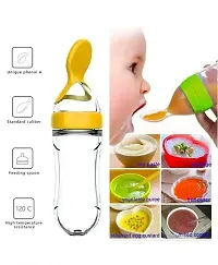 Modern Baby Silica Gel Feeding Bottle with Spoon-thumb1