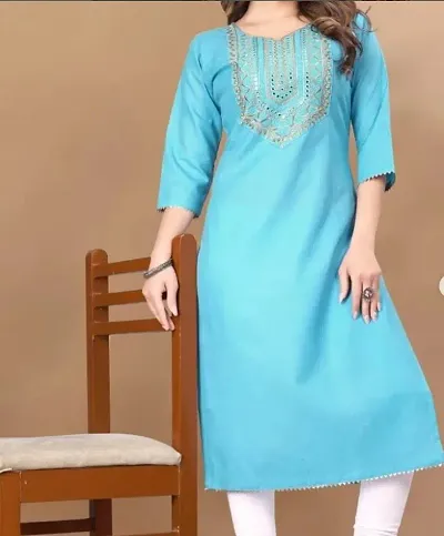 Stylish Fancy Designer Blend Kurta With Bottom Wear For Women