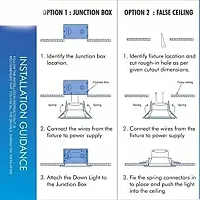 6Pillars 3 Watt Round LED Ceiling Down Light Pack of 2 (White)-thumb1