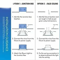 6Pillars 3 Watt Round LED Ceiling Down Light Pack of 1(White)-thumb2