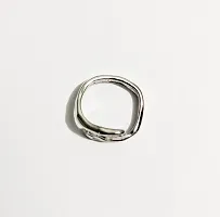 6Pillars Crystal Hug Ring for Girls (Silver)-thumb3