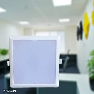 6Pillars 8 Watt Trim Less LED Square False Ceiling Panel Light (8 Watt, 2 pc)-thumb5