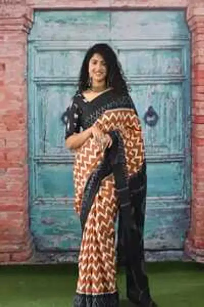 Authentic Jaipuri Soft Printed Cotton Mulmul Sarees