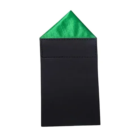 Young Arrow Men's Solid Color Triangle Pre Folded Pocket Square | Readymade Wedding Handkerchief for Suits, Blazers  Tuxedo (Green)