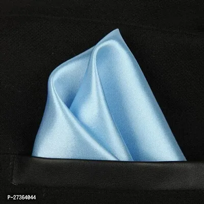 Young Arrow Satin Pocket Square for Men, Wedding Handkerchief for Suits, Blazers  Tuxedo, Men's Pocket Square Combo (Pack of 2) (Royal Blue  Light Blue)-thumb3