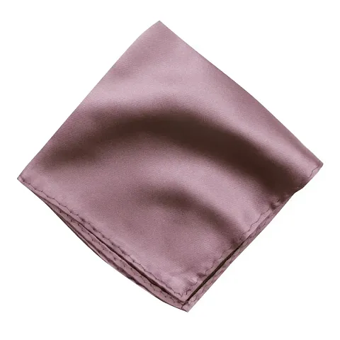 Young Arrow Satin Pocket Square for Men, Wedding Handkerchief for Suits, Blazers Tuxedo Men's Pocket Square (Rose Gold)