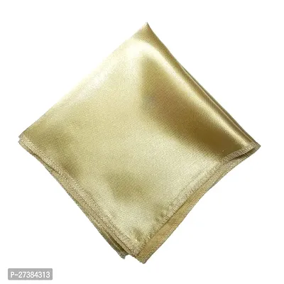 Young Arrow Satin Pocket Square for Men, Wedding Handkerchief for Suits, Blazers  Tuxedo Men's Pocket Square (Champagne)-thumb0