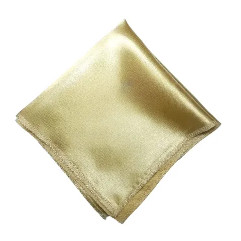 Young Arrow Satin Pocket Square for Men, Wedding Handkerchief for Suits, Blazers  Tuxedo Men's Pocket Square (Champagne)