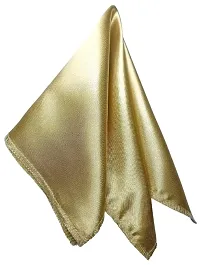 Young Arrow Satin Pocket Square for Men, Wedding Handkerchief for Suits, Blazers  Tuxedo Men's Pocket Square (Champagne)-thumb2