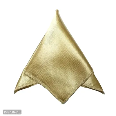 Young Arrow Satin Pocket Square for Men, Wedding Handkerchief for Suits, Blazers  Tuxedo Men's Pocket Square (Champagne)-thumb4