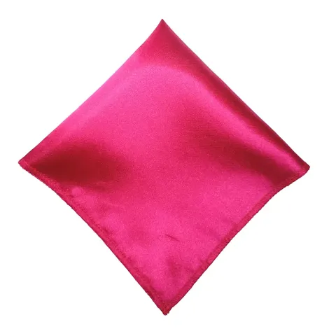 Young Arrow Satin Pocket Square for Men, Wedding Handkerchief for Suits, Blazers  Tuxedo Men's Pocket Square (Dark Pink)