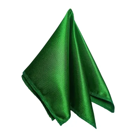 Young Arrow Satin Pocket Square for Men, Wedding Handkerchief for Suits, Blazers  Tuxedo Men's Pocket Square (Green)