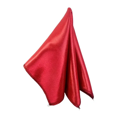 Young Arrow Satin Pocket Square for Men, Wedding Handkerchief for Suits, Blazers Tuxedo Men's Pocket Square (Maroon)