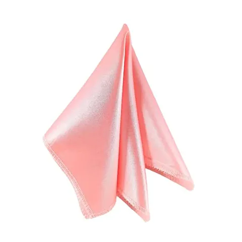 Young Arrow Satin Pocket Square for Men, Wedding Handkerchief for Suits, Blazers  Tuxedo Men's Pocket Square (Pearl Pink)