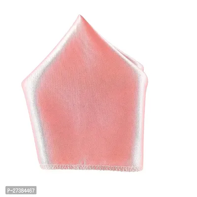 Young Arrow Satin Pocket Square for Men, Wedding Handkerchief for Suits, Blazers  Tuxedo Men's Pocket Square (Pearl Pink)-thumb3