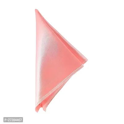 Young Arrow Satin Pocket Square for Men, Wedding Handkerchief for Suits, Blazers  Tuxedo Men's Pocket Square (Pearl Pink)-thumb4