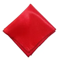 Young Arrow Satin Pocket Square for Men, Wedding Handkerchief for Suits, Blazers  Tuxedo Men's Pocket Square (Red)-thumb1