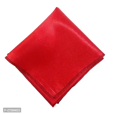 Young Arrow Satin Pocket Square for Men, Wedding Handkerchief for Suits, Blazers  Tuxedo Men's Pocket Square (Red)-thumb2