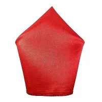 Young Arrow Satin Pocket Square for Men, Wedding Handkerchief for Suits, Blazers  Tuxedo Men's Pocket Square (Red)-thumb4