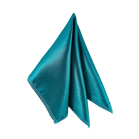 Young Arrow Satin Pocket Square for Men, Wedding Handkerchief for Suits, Blazers  Tuxedo Men's Pocket Square (Turquoise)