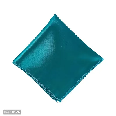 Young Arrow Satin Pocket Square for Men, Wedding Handkerchief for Suits, Blazers  Tuxedo Men's Pocket Square (Turquoise)-thumb2