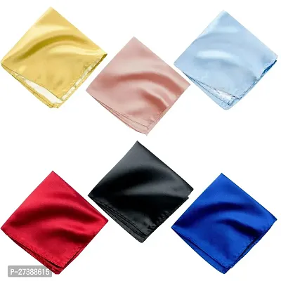 Young Arrow Satin Pocket Square for Men, Wedding Handkerchief for Suits, Blazers  Tuxedo Men's Pocket Square (Pearl White)-thumb0
