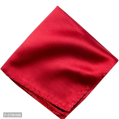 Young Arrow Satin Pocket Square for Men, Wedding Handkerchief for Suits, Blazers  Tuxedo, Men's Pocket Square Combo (Pack of 6) (Red)-thumb2