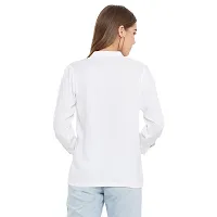 Women White Color Plain Viscose Shirt Style Top-thumb1