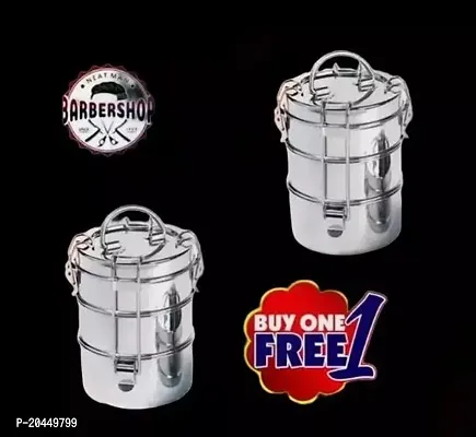 Shree Shyam Stainless Steel Tiffin Box  (3 Tier)