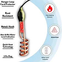 Water Heater Rod 1500W Copper  Immersion Rod Waterproof Shockproof Heater Immersion Rod Water Heater Durable, Heavy Duty For Home Use Metal Body-thumb1