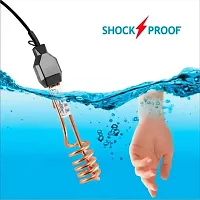 Water Heater Rod 1500W Copper  Immersion Rod Waterproof Shockproof Heater Immersion Rod Water Heater Durable, Heavy Duty For Home Use Metal Body-thumb3