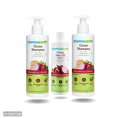 Mamaearth  Onion Shamopoo  2 And Onion Oil,  1 (PACK 3)