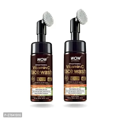 WOW Skin Science Brightening Vitamin C Foaming Face Wash 150 (PACK 2)