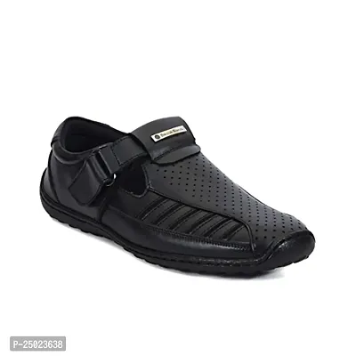 Buy Men Black Casual Sandals Online | SKU: 18-1584-11-40-Metro Shoes