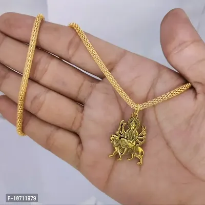 gold plated chain with AMBEMATA pendant-thumb0