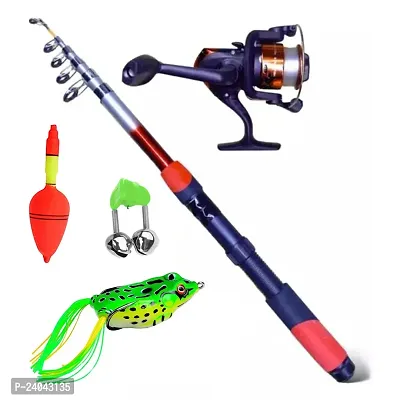 Buy Fishing Rod,reel, Float,bell, Frog Combo Kit Online In India